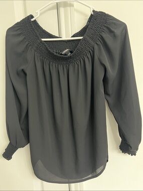 Express Black Off The Shoulder Top